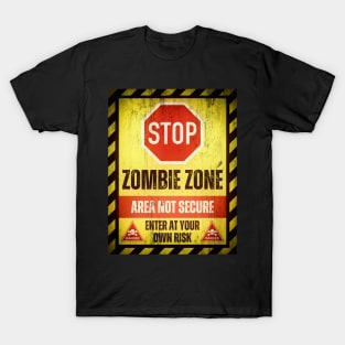 Stop! Zombie Zone T-Shirt